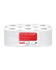 Toalet papir ICA 9204, mini Jumbo rolna - bela
